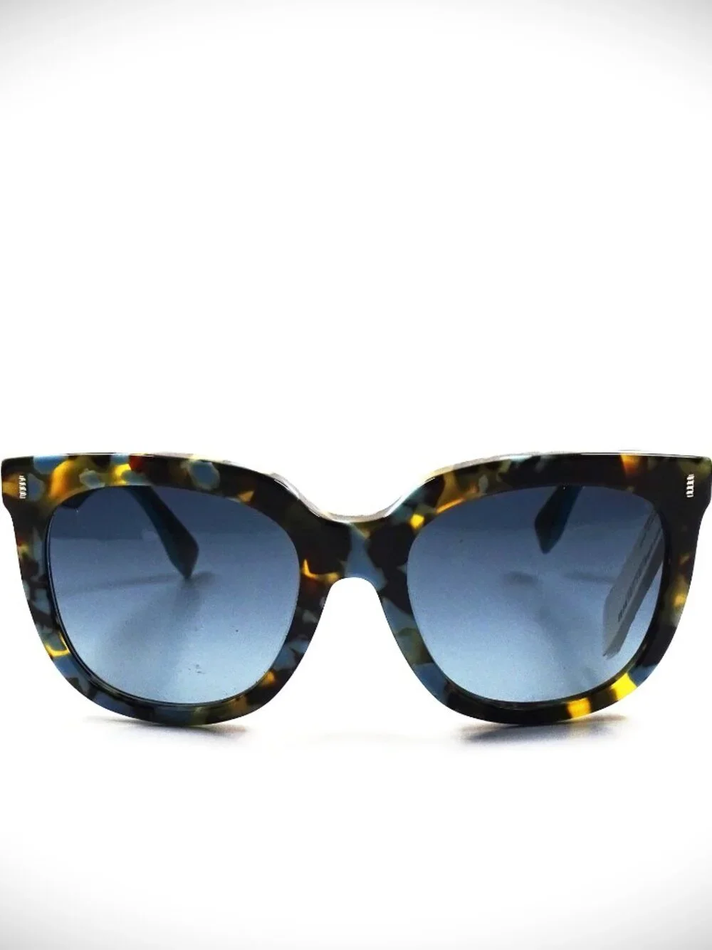 FENDI FF 0185/F/S UJAHD 54-20-140 Havana Spotted Frame Blue Lens Sunglasses - Picture 2 of 7
